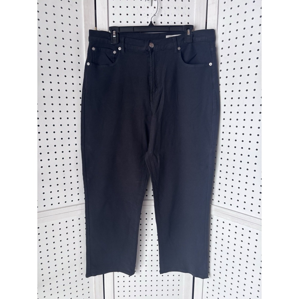 32 Degrees Cool Sweatpant Jeans Women's 14 Black Stretch Comfort